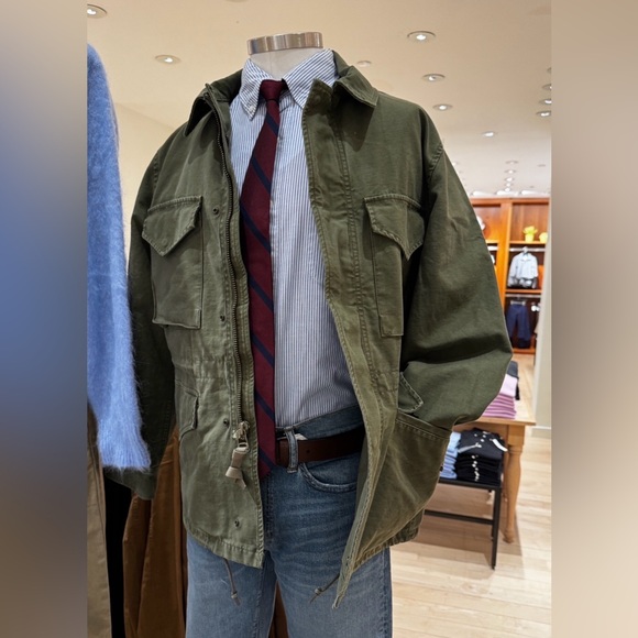 J. Crew Olive Green Field Jacket. Size Large. Excellent condition. - Picture 4 of 5